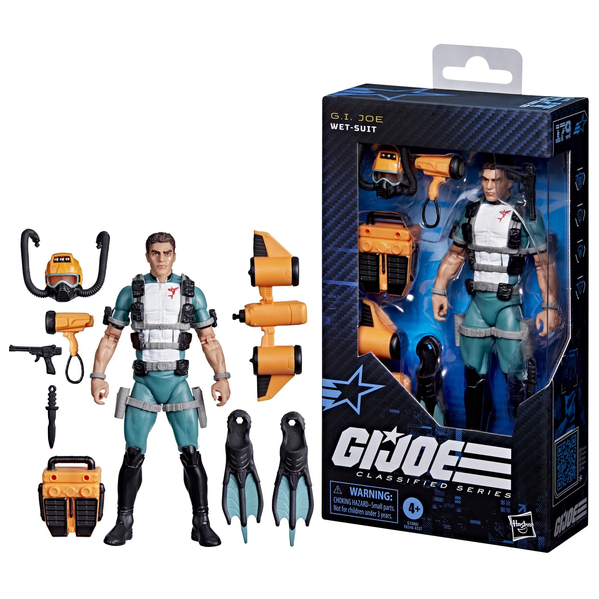 G.I. Joe Wet-Suit searchlight helps illuminate covert missions in display scenes.
