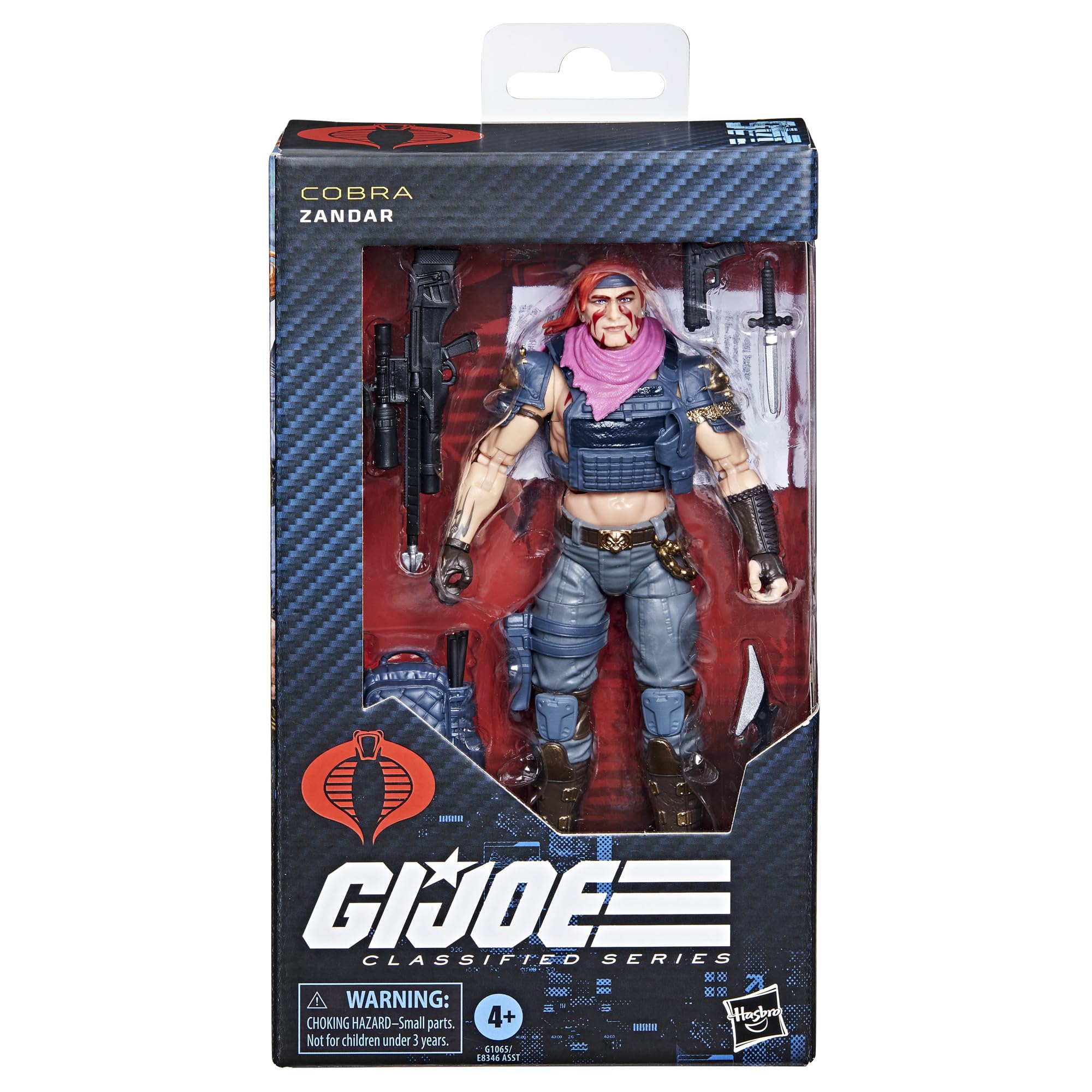 G.I. Joe Zandar backpack accessory shown for authentic field gear display