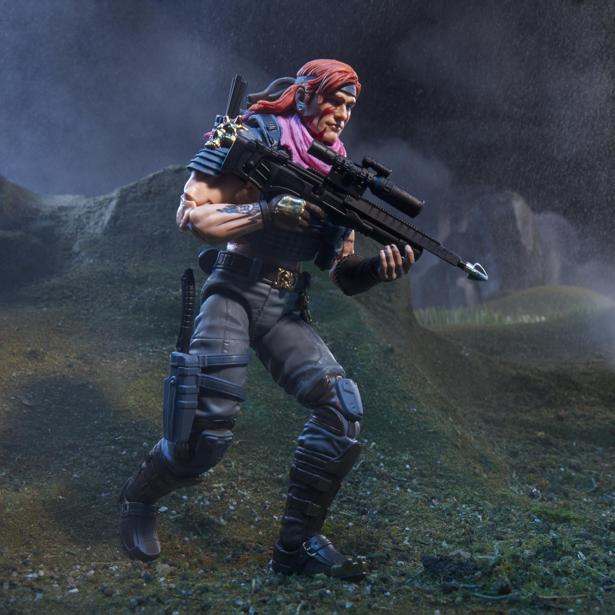 G.I. Joe Zandar camouflage pose captures covert movement style