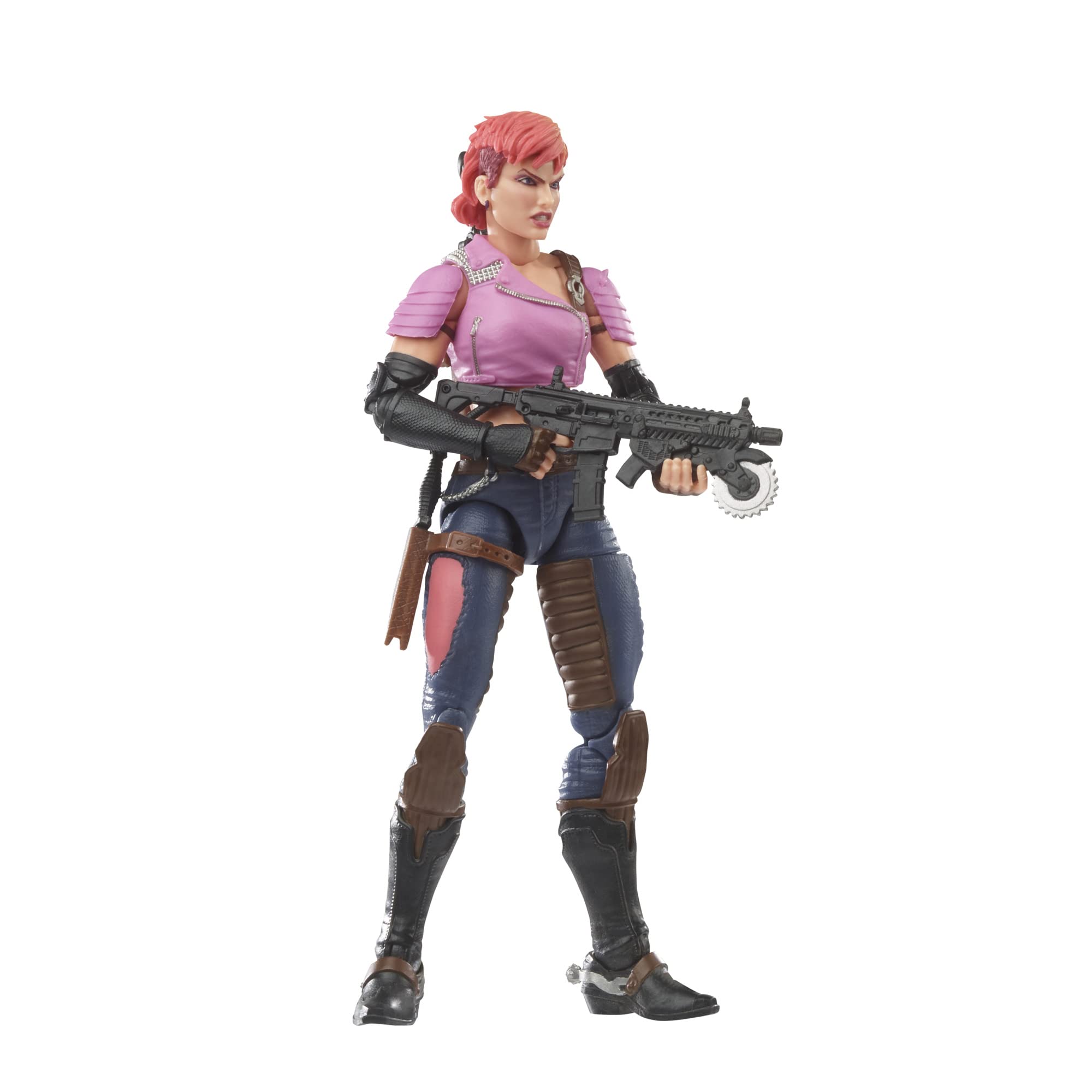 G.I. Joe Zarana front view with poseable joints for dynamic display.