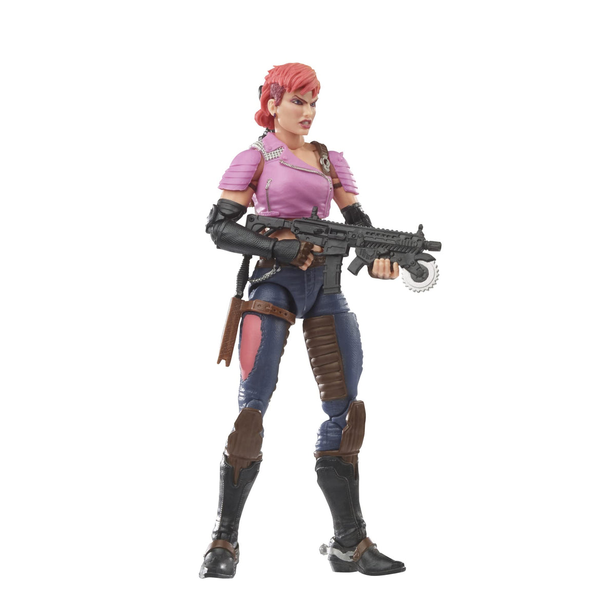 G.I. Joe Zarana front view with poseable joints for dynamic display.