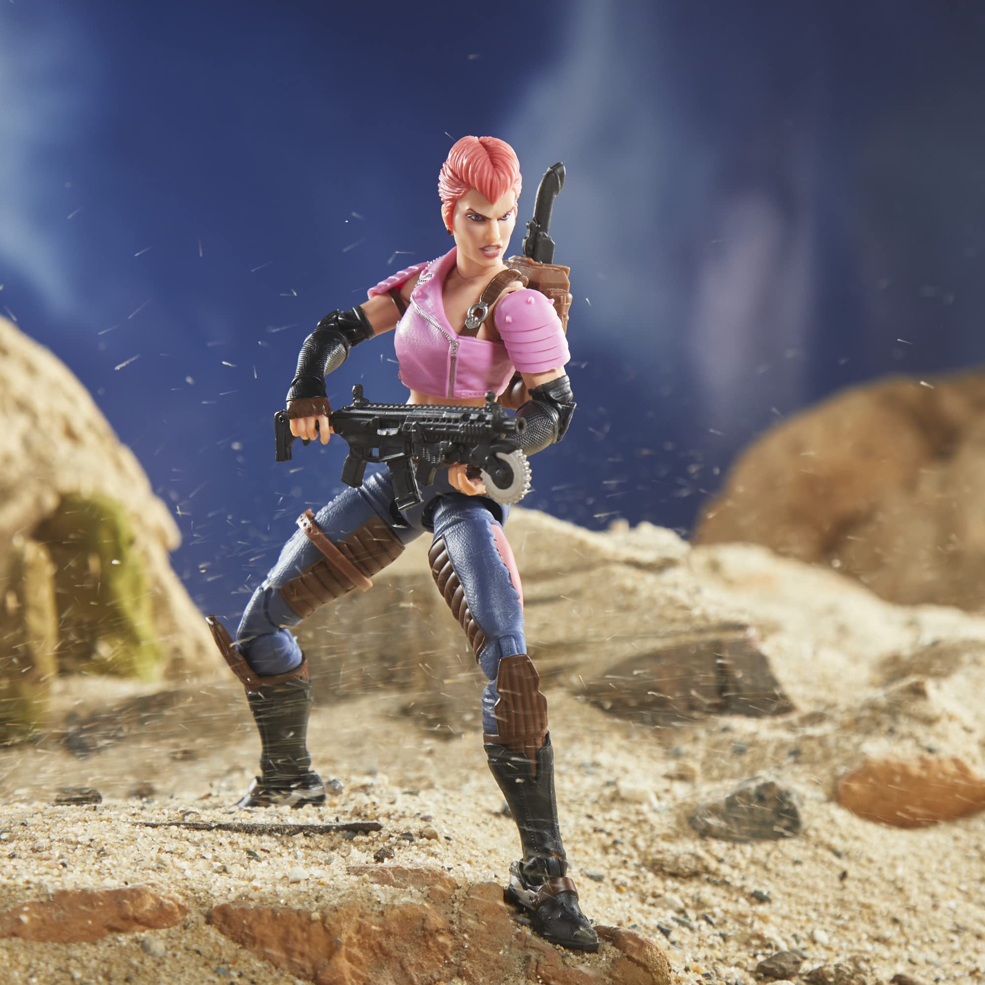 G.I. Joe Zarana packaging artwork by Marcus Williams enhances shelf impact.