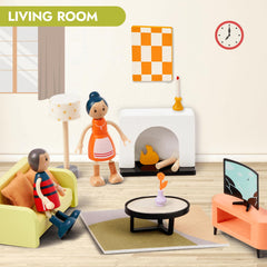 Giant bean 85pcs kitchen cabinet with open doors for interactive play