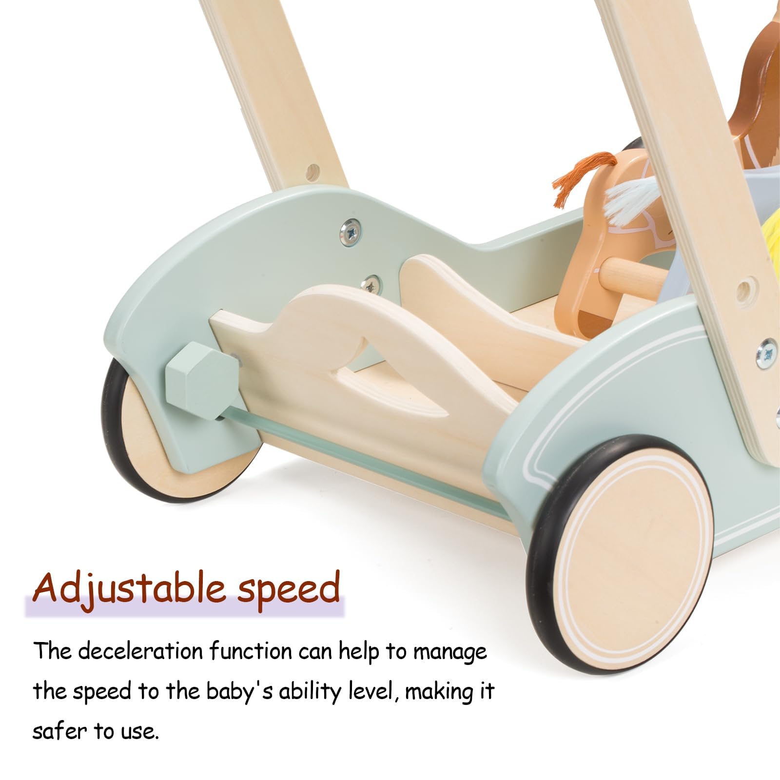 Giant Bean Adjustable speed knob for safe, child-friendly control during play.