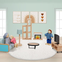 Giant Bean dollhouse closet door opens for dressing up play