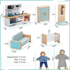 Giant Bean dollhouse five-room layout to spark complete play