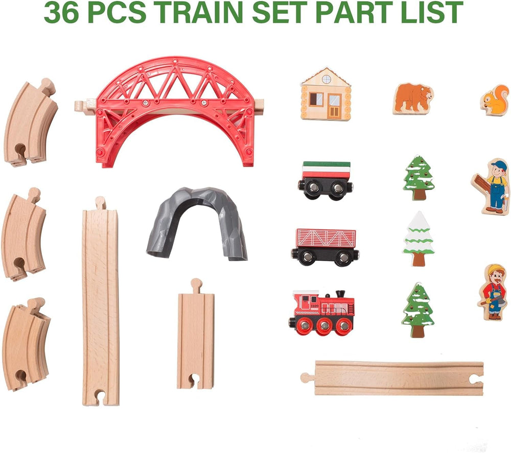 Giant bean forest train set house scene offers a cozy storytelling backdrop