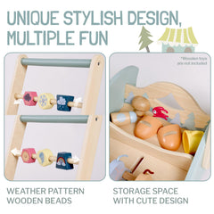 Giant Bean Gift-ready push walker ideal for toddlers ages 1-3.