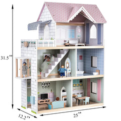 Giant bean large pink dollhouse furniture set supports detailed pretend arrangements.