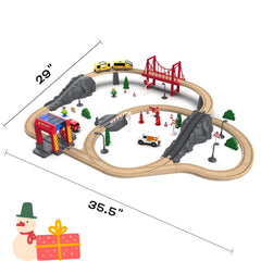 Giant Bean two-way track pieces support future expansion and setup flexibility.