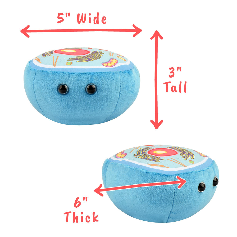 GIANT MICROBES Animal Cell Plush presents endoplasmic reticulum for learning