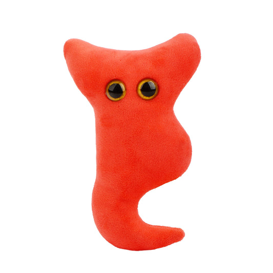 GIANT MICROBES Appendix Plush with educational card for anatomy learning.