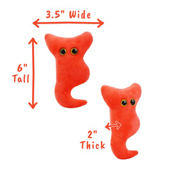 GIANT MICROBES Appendix Plush non toxic materials for safe handling.