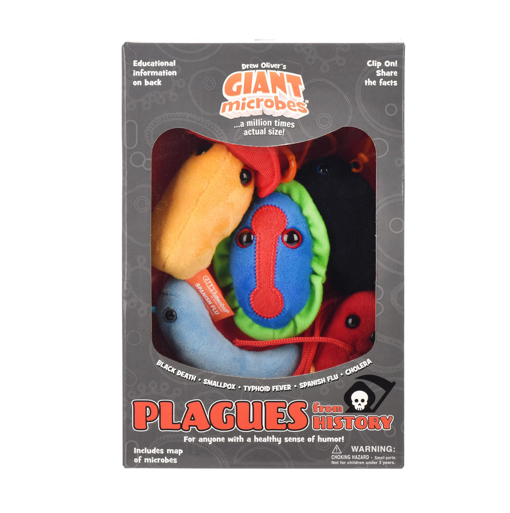 GIANT MICROBES backpack accessory display, perfect for lanyards and bags