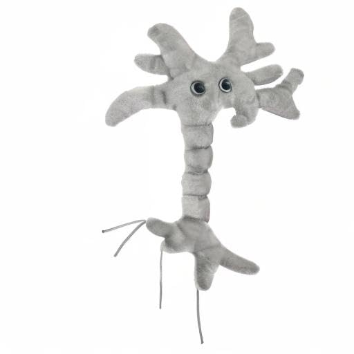 GIANTMICROBES Brain Cell Plush in mental health awareness setup.