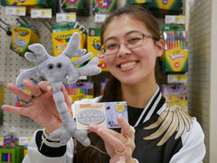 GIANTMICROBES Brain Cell Plush soft materials and texture close-up.