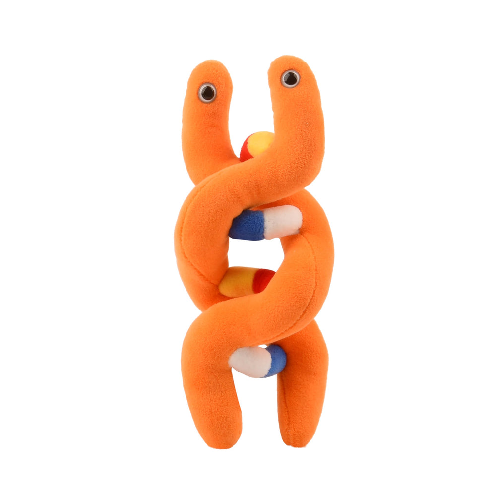 GIANTMICROBES DNA Plush double helix close-up for tactile learning and curiosity.