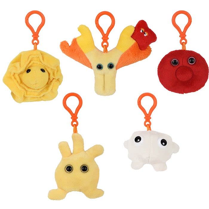 GIANT MICROBES Plasma plush, ideal for tactile learning and gifts.