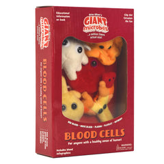 GIANT MICROBES Red Blood Cell plush, study-friendly desk companion.