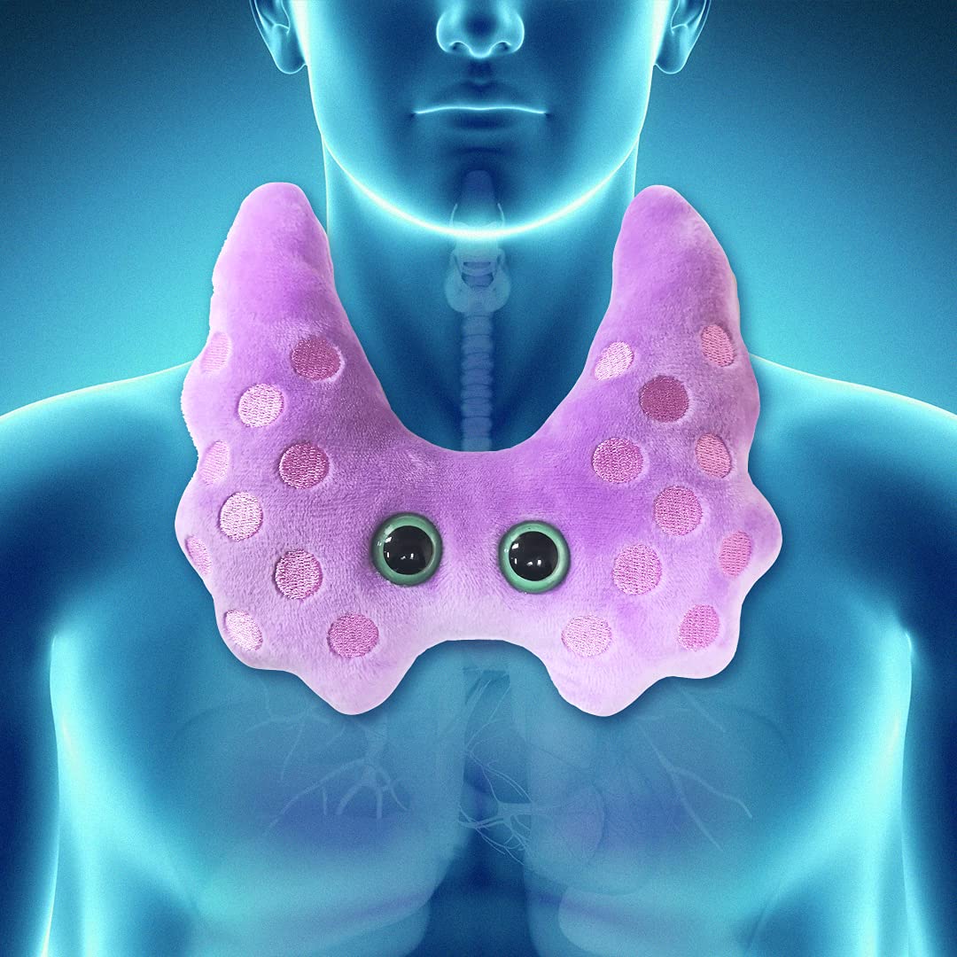 GIANT MICROBES Thyroid Plush presented as a lupus or thyroid awareness gift
