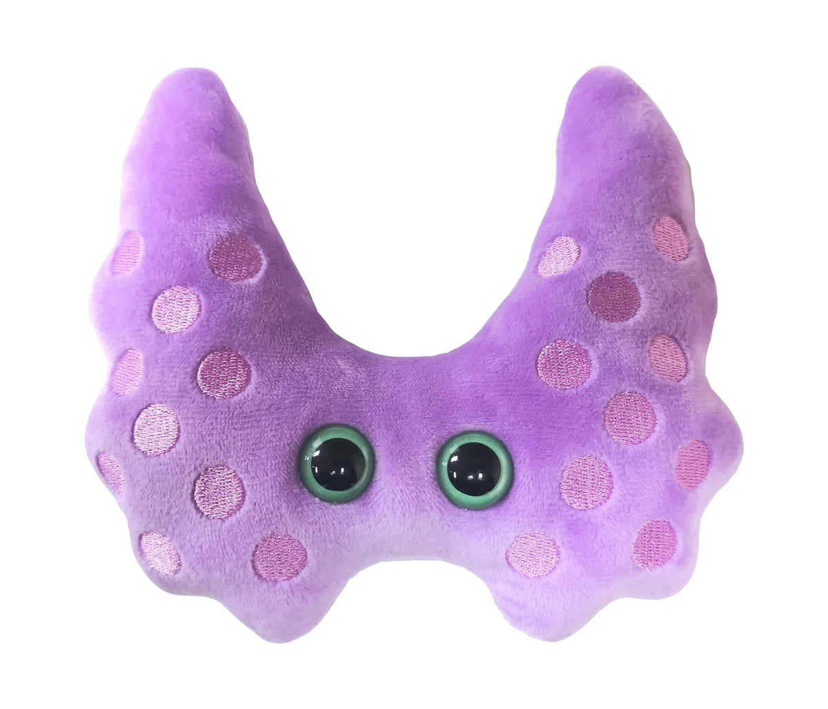 GIANT MICROBES Thyroid Plush close-up with embroidered anatomy details for study
