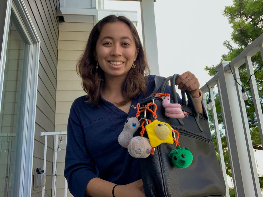 GIANTMICROBES chlamydia plush keychain, a simple tool to spark learning.