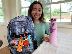 GIANTMICROBES Chromosome plush keychain aids visual genetics learning.