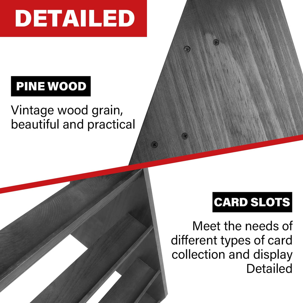 GIASSVIO rustic wood finish adds vintage charm to home display