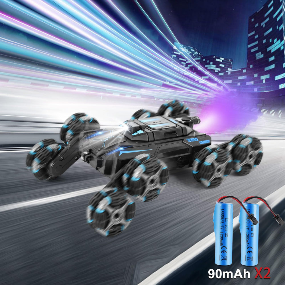 GIAT 8-Wheels Gesture RC Stunt Car performs 360 flips with confidence