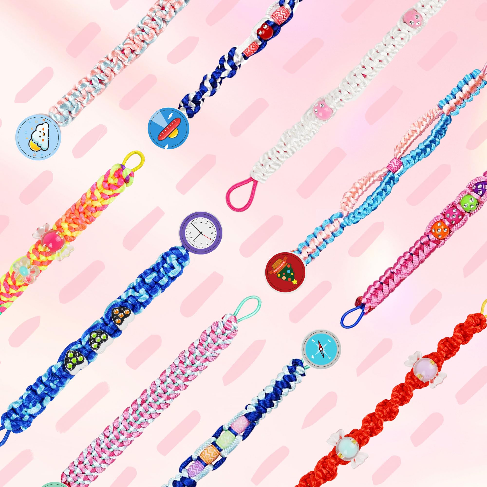 GIAT color beads and threads provide vivid materials for creative projects.