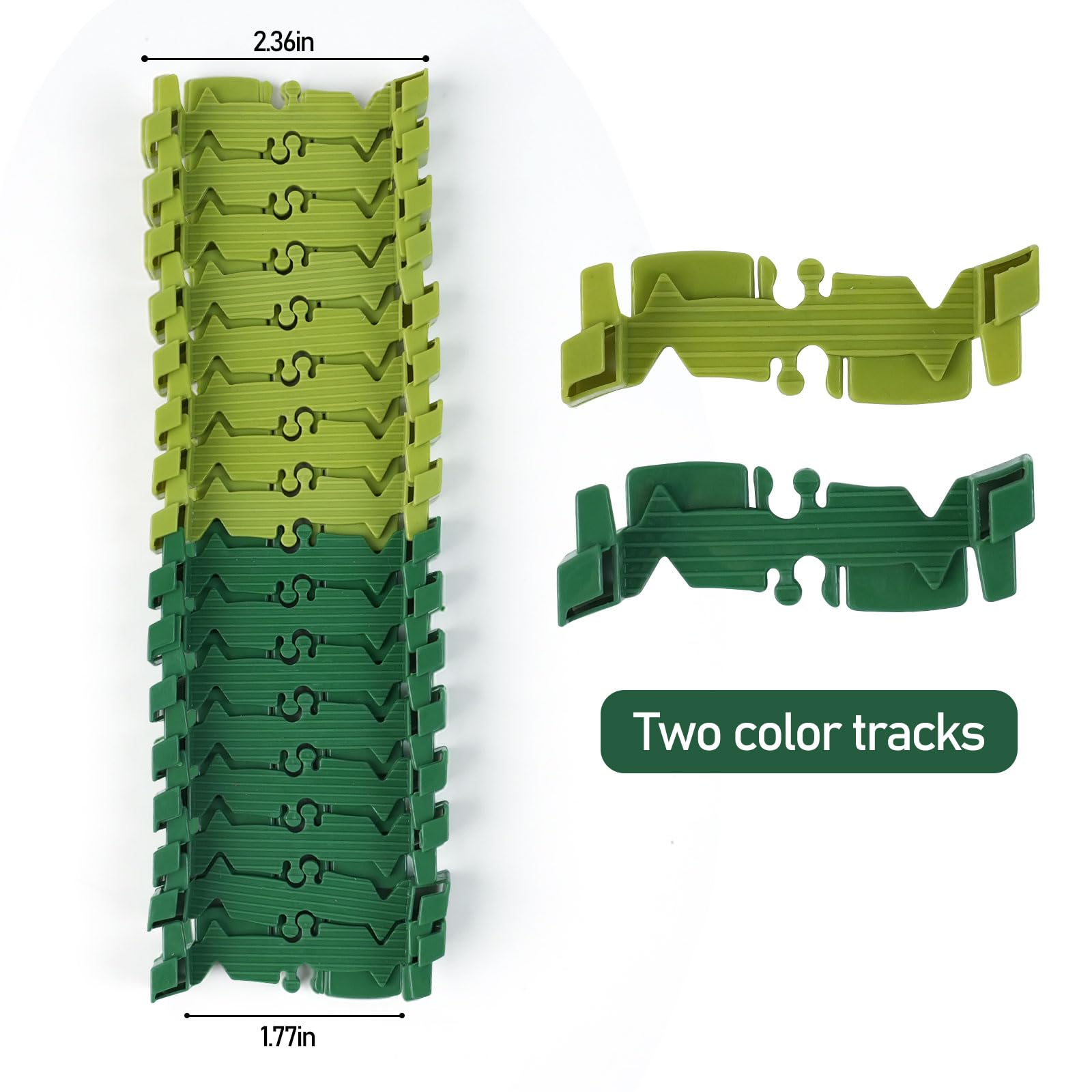 GIAT track edges are smooth to connect easily during quick setup sessions