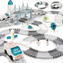 GIAT Race Car Tracks Set with flexible tracks for creative layouts and quick play sessions