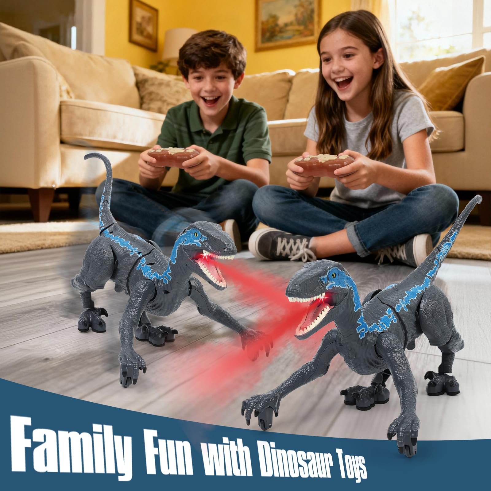 GIAT remote control dinosaur assembly demo shows quick limb setup and hands-on learning.