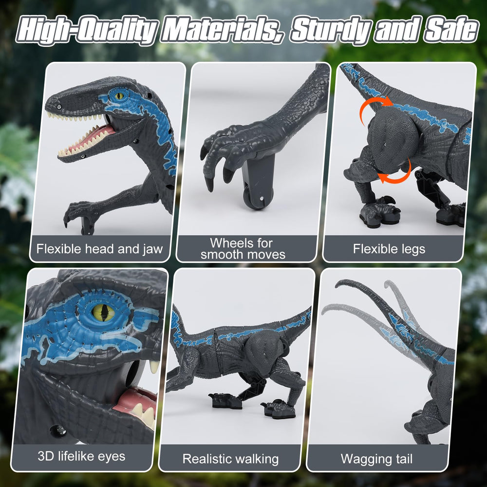 GIAT remote control dinosaur mist spray feature adds surprising sensory fun during play.