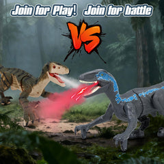 GIAT remote control dinosaur tail-swaying enhances realistic dinosaur behavior for storytelling.