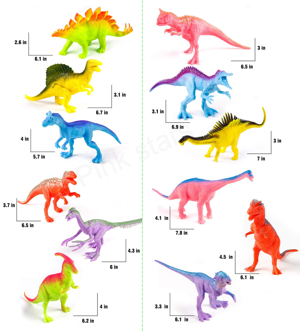 GIDGOD Brachiosaurus dinosaur figure 7 inch inspires imaginative classroom displays