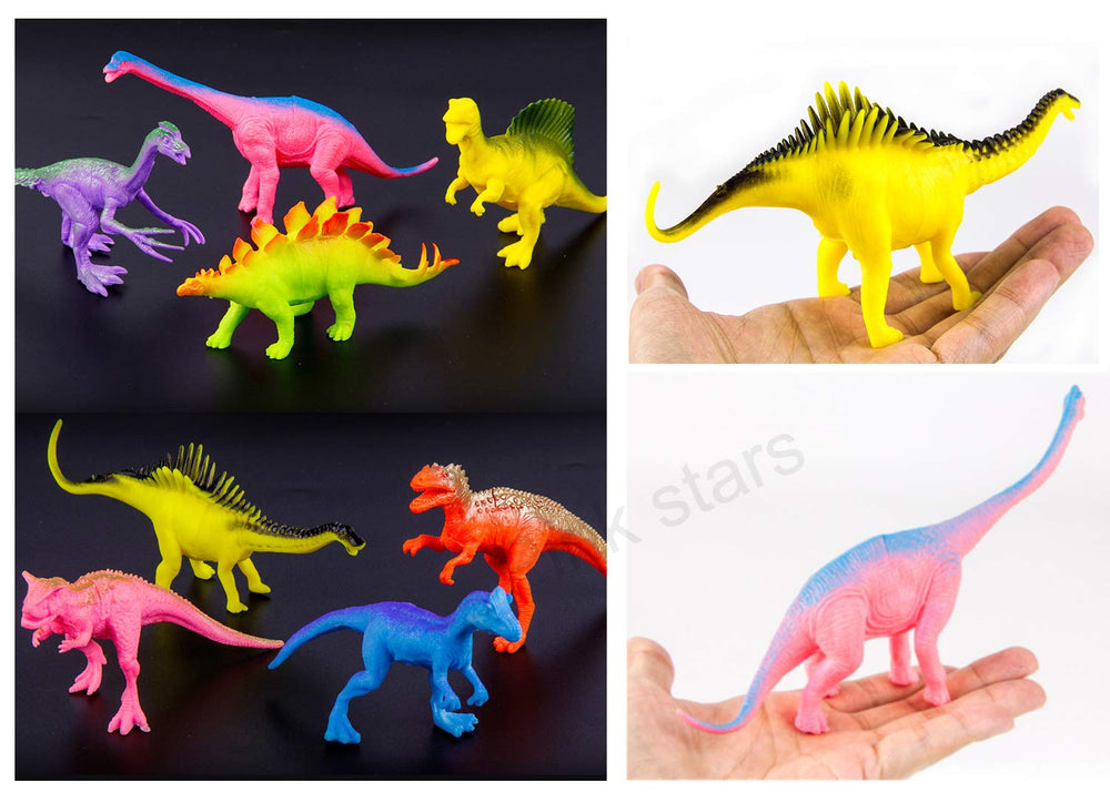 GIDGOD Stegosaurus dinosaur figure 7 inch aids visual learning through play