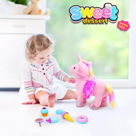 GIDGOD unicorn walking and dancing to engage kids.