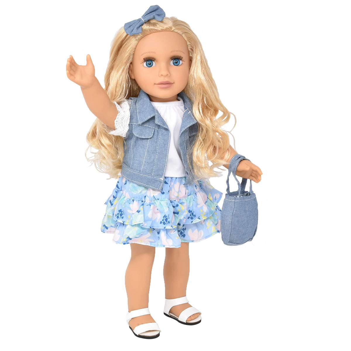 Gift Boutique 18 inch girl doll with blonde hair for imaginative play.