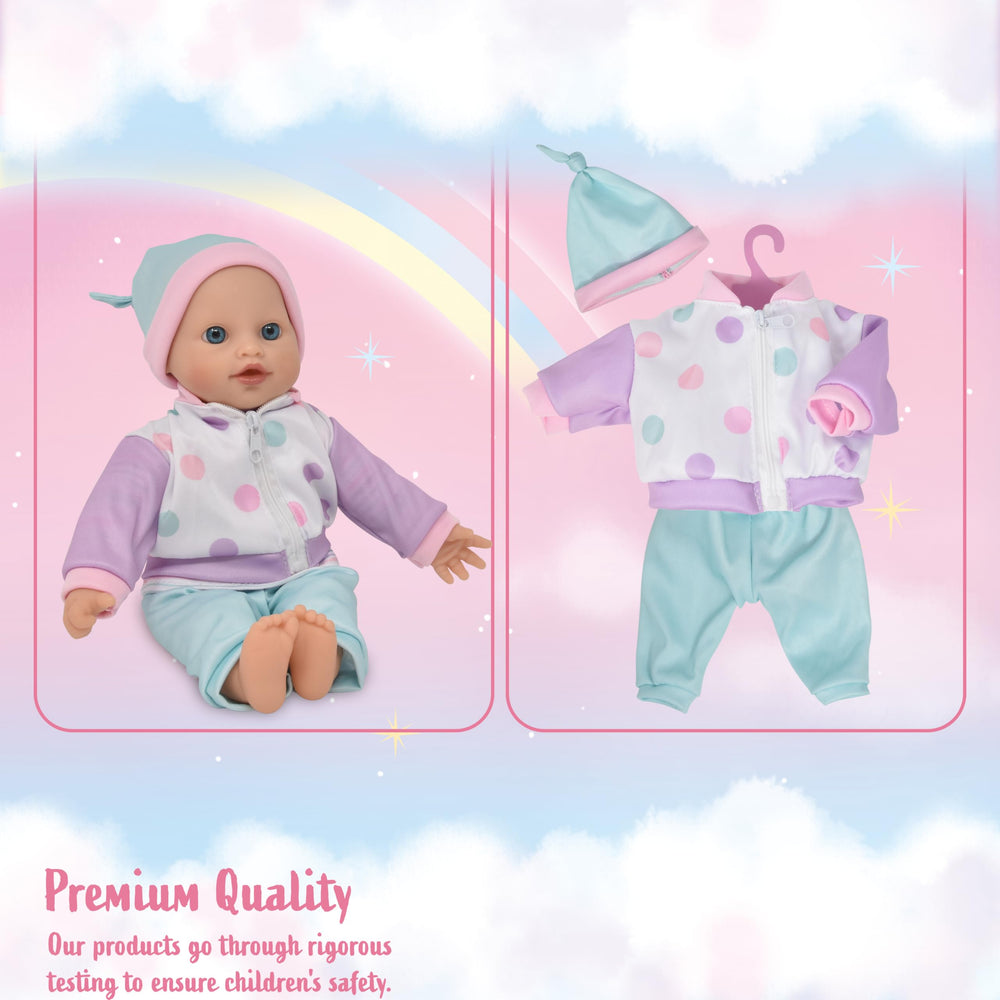 Gift Boutique backpack carrier open view highlights convenient storage for doll accessories