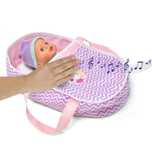 Gift Boutique bassinet carrier bed shows cozy portability for on-the-go storytelling.