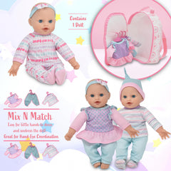 Gift Boutique polka-dot dress outfit adds charming style for imaginative play