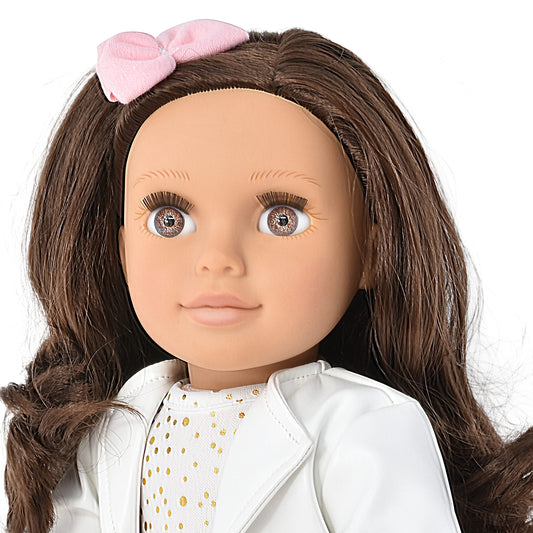 Gift Boutique Elizabeth polka-dotted dress enables mix-and-match outfits for pretend fashion shows.