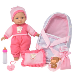 Gift Boutique headband adds a charming touch to the doll's finished look.