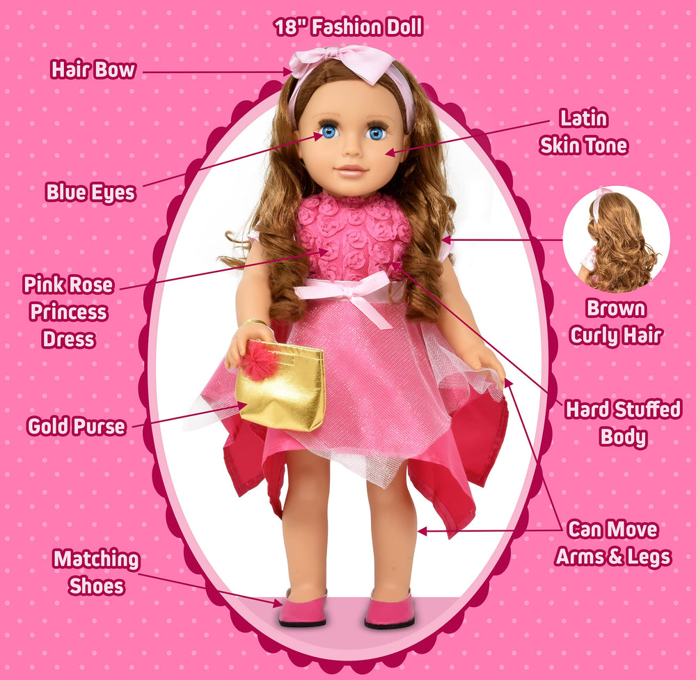 Gift Boutique pink princess shoes complete the outfit for stylish pretend play.