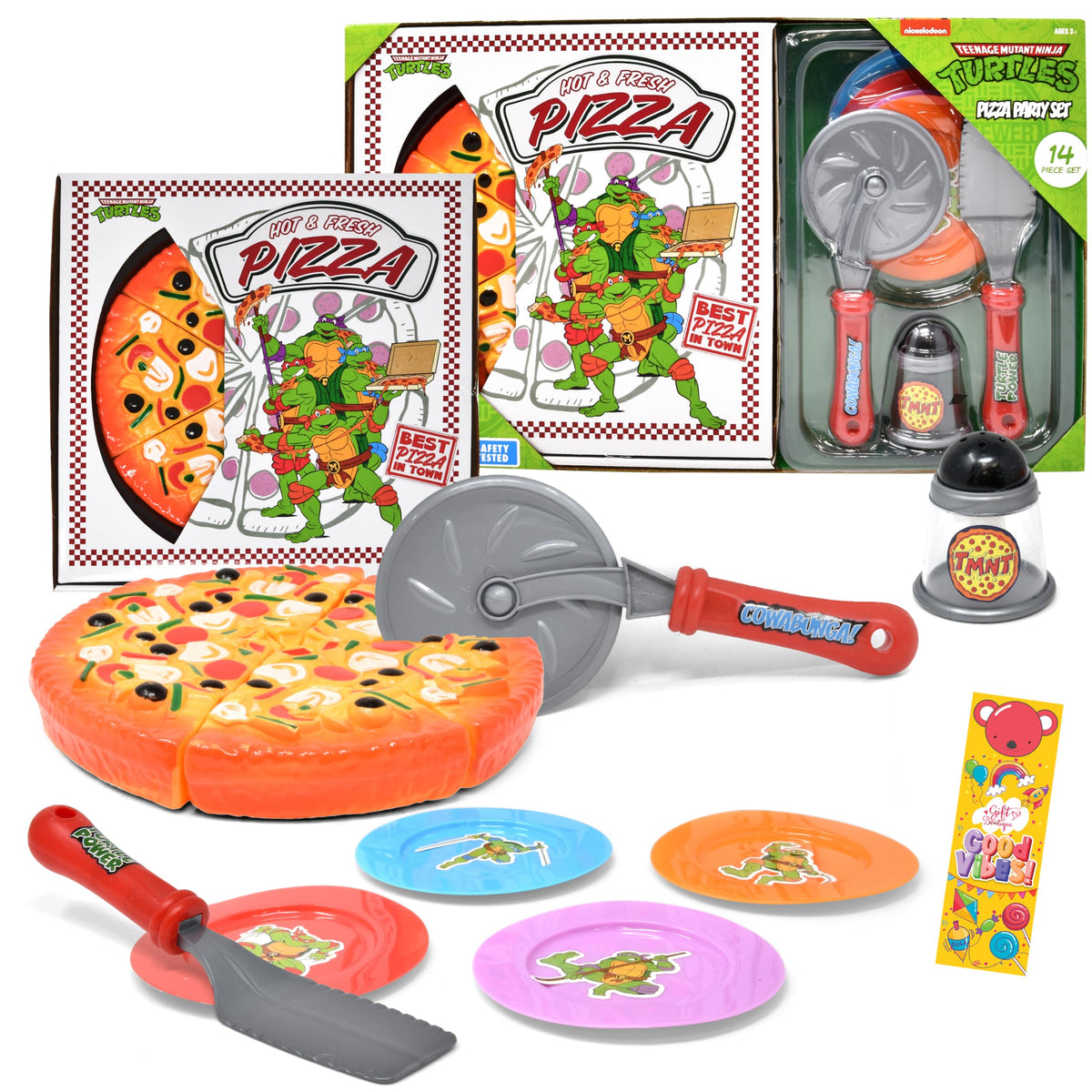 Gift Boutique pizza party playset box for authentic pretend serving and imaginative play