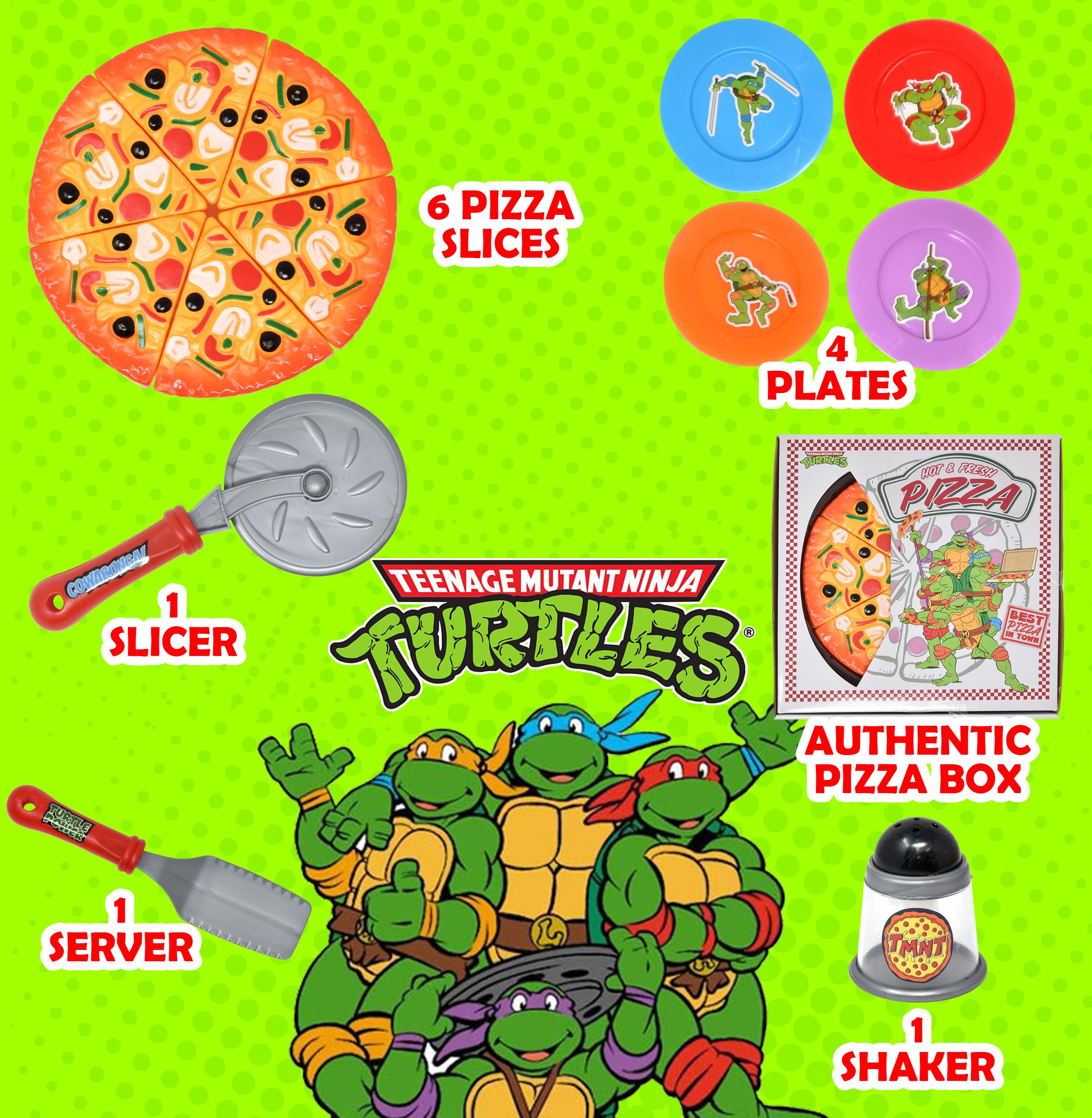 Gift Boutique pizza party playset slice for pre-sliced pizza during role-play