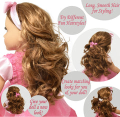 Gift Boutique rose princess dress in pink enhances dress-up play.