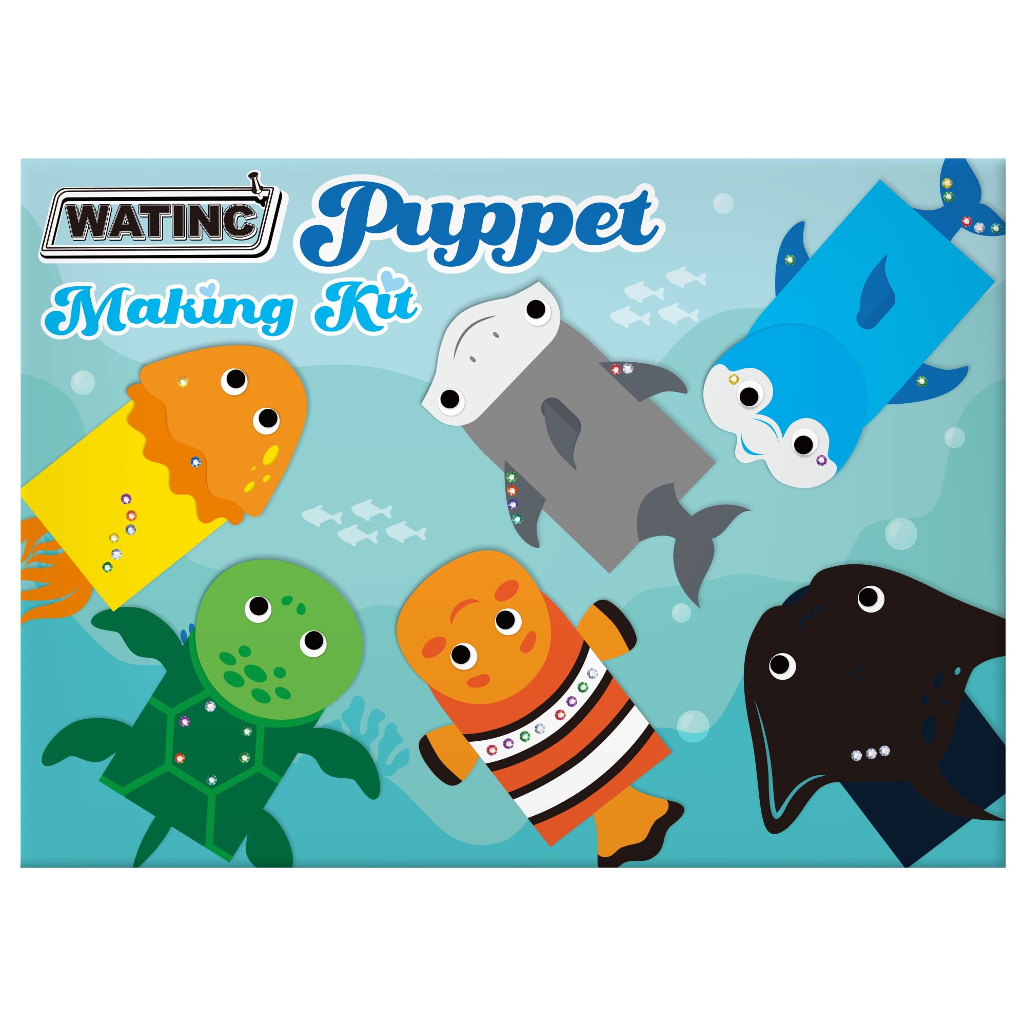 WATINC gift-ready puppet kit box makes a thoughtful party or classroom gift