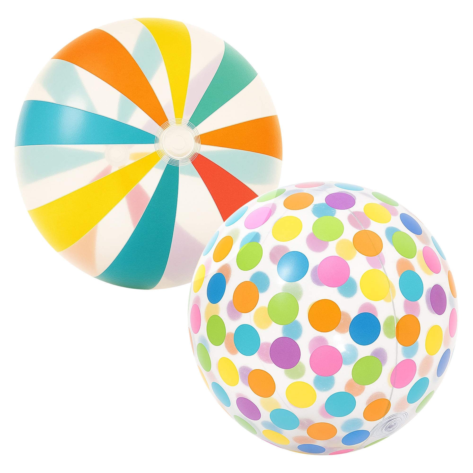 GiftExpress polka-dots 40-inch beach ball ready for pool party fun and social photos.